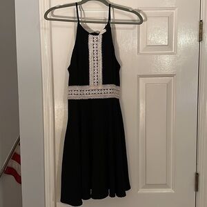 ALTARD STATE Black with White Lace Skater Style Dress - Size Medium SKU:374